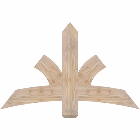 Ekena Millwork Davenport Smooth Timber Gable Bracket, Douglas Fir, 48"W x 30"H x 1 1/2"D x 5 1/2"F, 15/12 Pitch GBW048X30X0206DAV00SDF